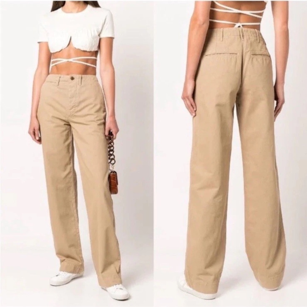 RE/DONE Washed Khaki 90s Trousers/Pants Size 28